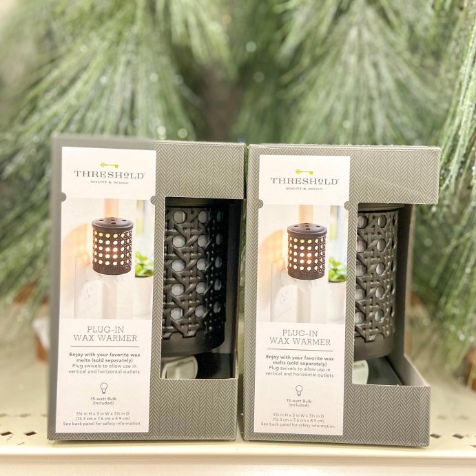 user image by @yourtargetgirl, 5.2&#34; x 4.5&#34; Bamboo Lattice Pattern Plug-In Scent Warmer Black - Threshold&#8482;: Electric Wax Melts Holder