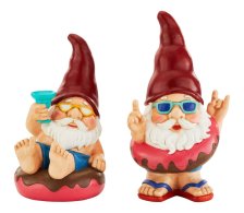 Shop For Living Doughnut Gnome Garden Statue, Assorted, Weather-Resistant Stone and more