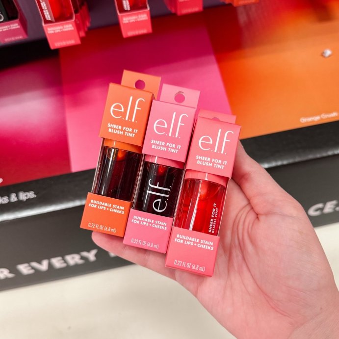 user image by @takingontarget, e.l.f. Sheer For It Blush Tint - Buildable Stain For Lips + Cheek - 0.22 fl oz