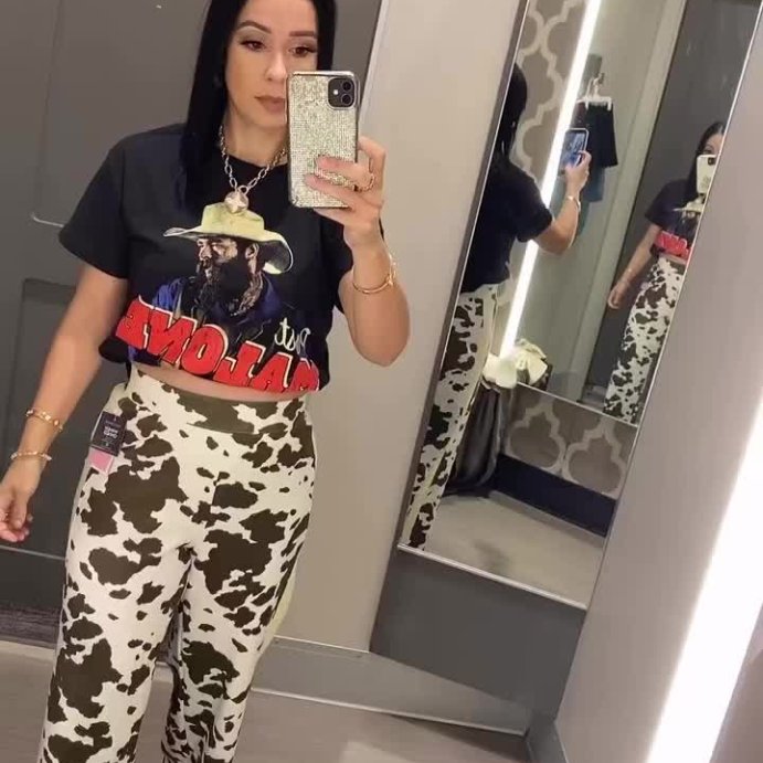 user image by @villarreal82m, Women's Leopard Print Pull-On Graphic Pants - Brown