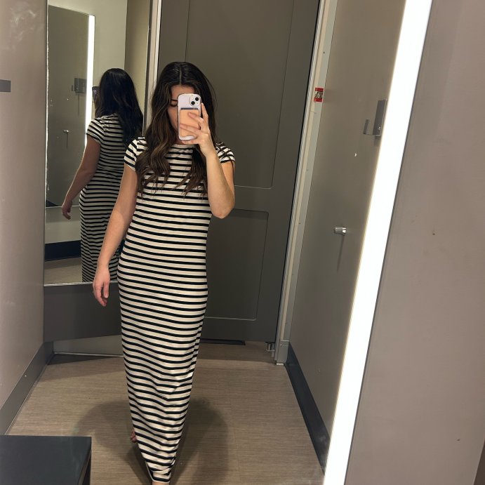 user image by @field_fashion_notes, Women's Short Sleeve Knit Maxi Dress - A New Day™