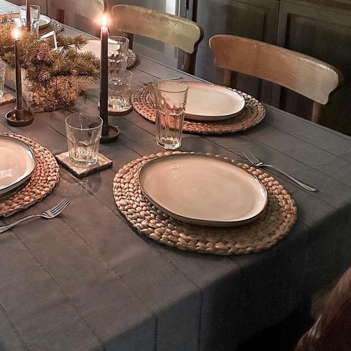 user image by @itsrosehuff, 10.5" Stoneware Reactive Glaze Dinner Plate - Hearth & Hand™ with Magnolia