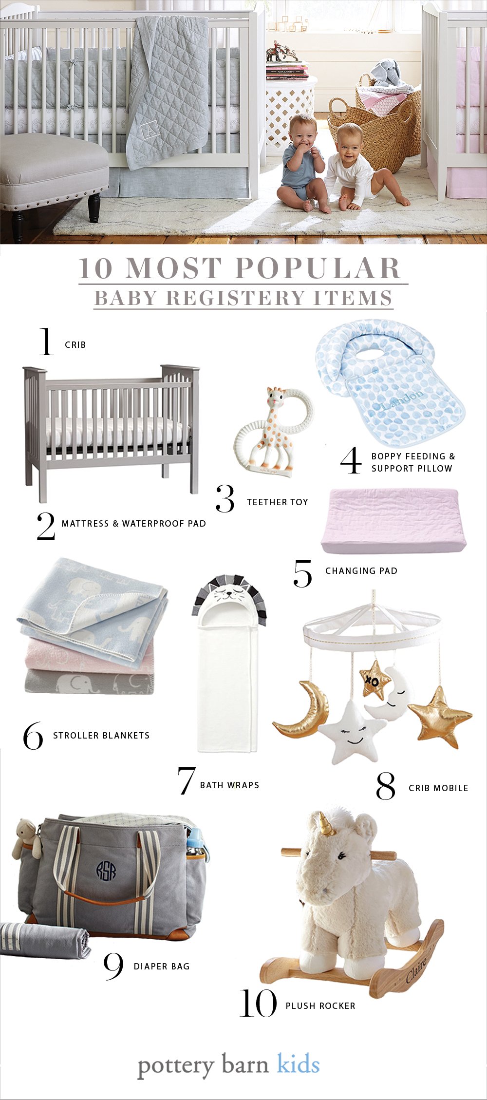 Pottery barn sale baby registry checklist