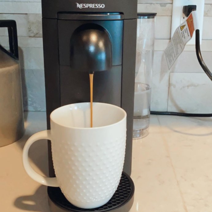user image by @eds.eats_, Nespresso VertuoPlus Coffee Maker and Espresso Machine by DeLonghi Black Matte: Best Rated, Uses Nespresso Pods, 12 Capsules Included
