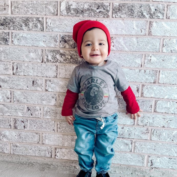 user image by @chrisssintx, Toddler Boys' Bob Marley 'One Love' Short Sleeve Graphic T-Shirt - Gray