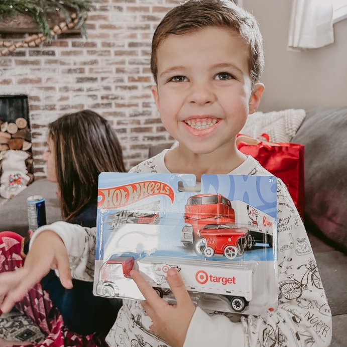 user image by @jessicannelmlinger, Hot Wheels 1:64 Scale Bullseye&#39;s Big Rig Toy Truck &#38; Shopping Cart Set - 3 Piece