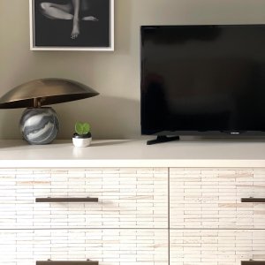 Wood Tiled Media Console (54