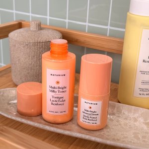 @spacenk&rsquo;s instagram photo of NATURIUM Multi-Bright Milky Toner,NATURIUM Multi-Bright Advanced Serum