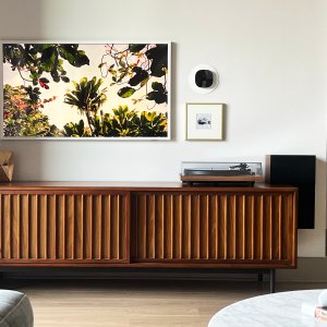 Slatted media console west elm sale