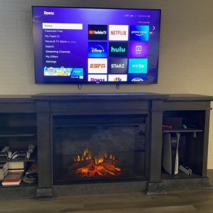 Real Flame® Eliot Grand Electric Fireplace Media Cabinet