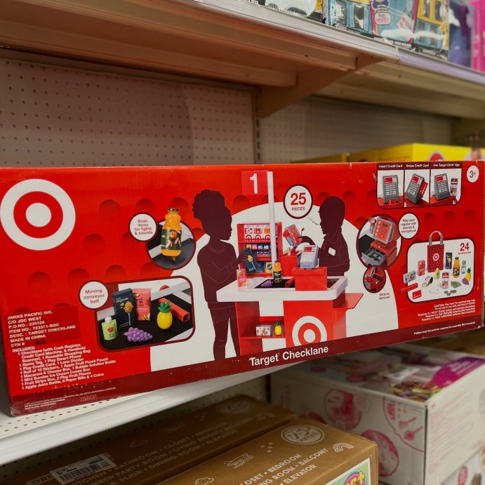 user image by @momlifeandstylefinds, Target Toy Checklane: Pretend Shopping Accessories, Play Money, Toy Cash Register, Batteries Required, Ages 3+