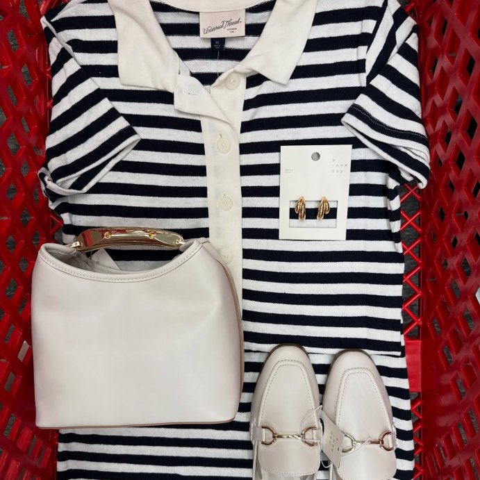 user image by @_targetxbri, Women's Short Sleeve Knit Mini Shirtdress - Universal Thread™