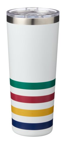 Shop Hudson’s Bay Stripes Stainless Steel Travel Mug, White, 22-oz and more