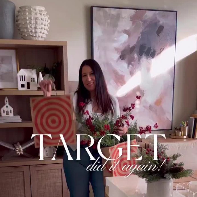 user image by @threetimesahome, Magnolia Berry Christmas Arrangement - Threshold&#8482; designed with Studio McGee