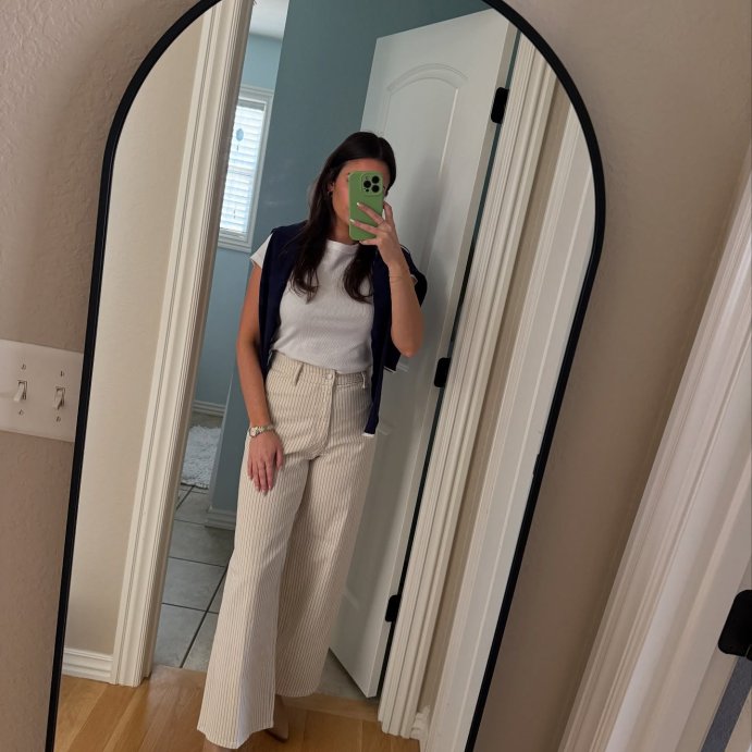 user image by @haileyfarrar1, Women's High-Rise Sailor Wide Leg Ankle Jeans - Universal Thread™