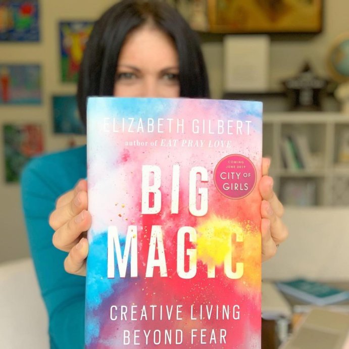 user image by @karemmieses.official, Big Magic: Creative Living Beyond Fear (Paperback) by Elizabeth Gilbert