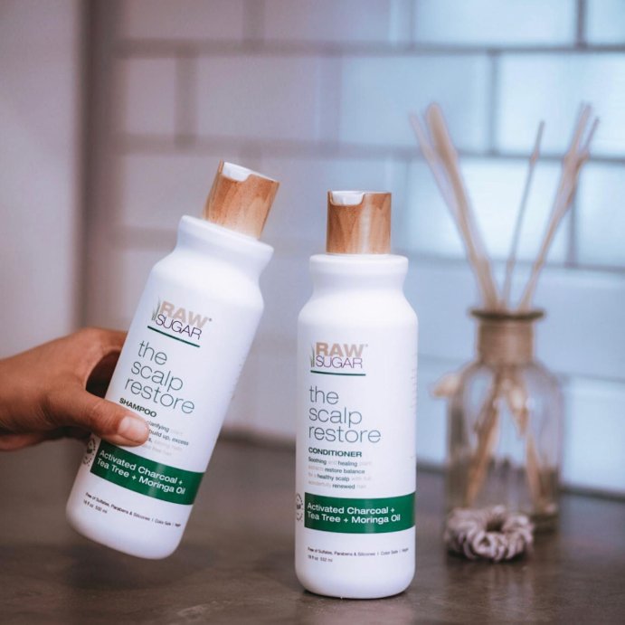 user image by @coucoujolieblog, Raw Sugar The Scalp Restore Shampoo - Jojoba + Aloe + Niacinamide - 18 fl oz