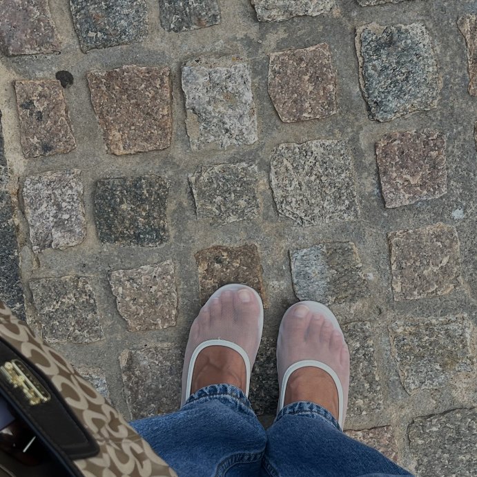 user image by @addairejames_, Women's Mel Sheer Mesh Ballet Flats with Memory Foam Insole - A New Day™