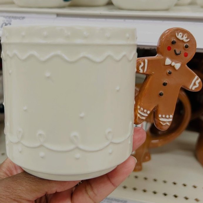 user image by @kelly.all.day, 15.5 fl oz Christmas Stoneware Handle Mug Ivory - Wondershop™