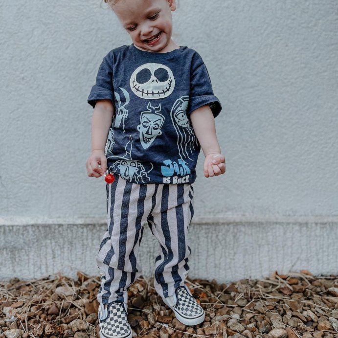 user image by @raisingbabes1993, Toddler Boys&#39; Disney Jack Skellington Short Sleeve Graphic T-Shirt - Black