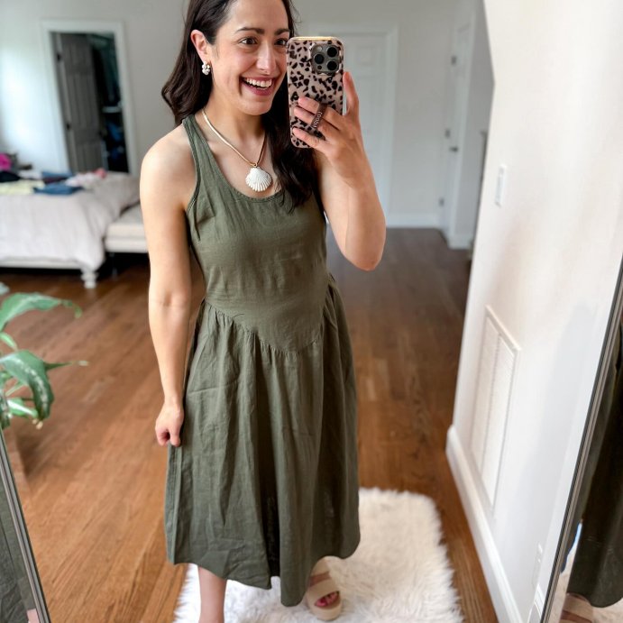 user image by @msnafashion, Women's Drop Waist Midi A-Line Dress - Universal Thread™