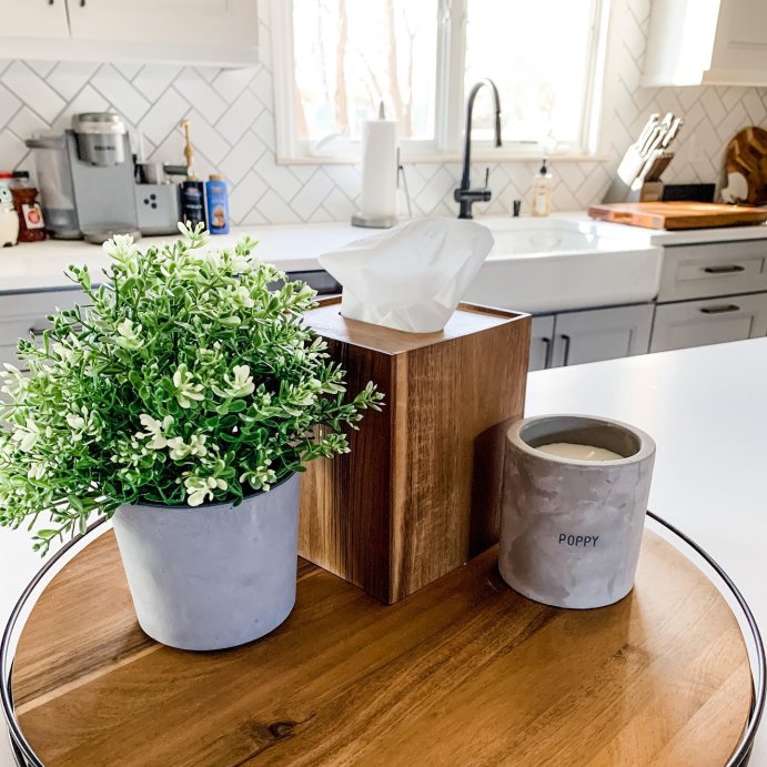user image by @practicallybasic, Wooden Tissue Box Holder - Hearth &#38; Hand&#8482; with Magnolia: Sturdy Wood, Sleek Design, Farmhouse Style