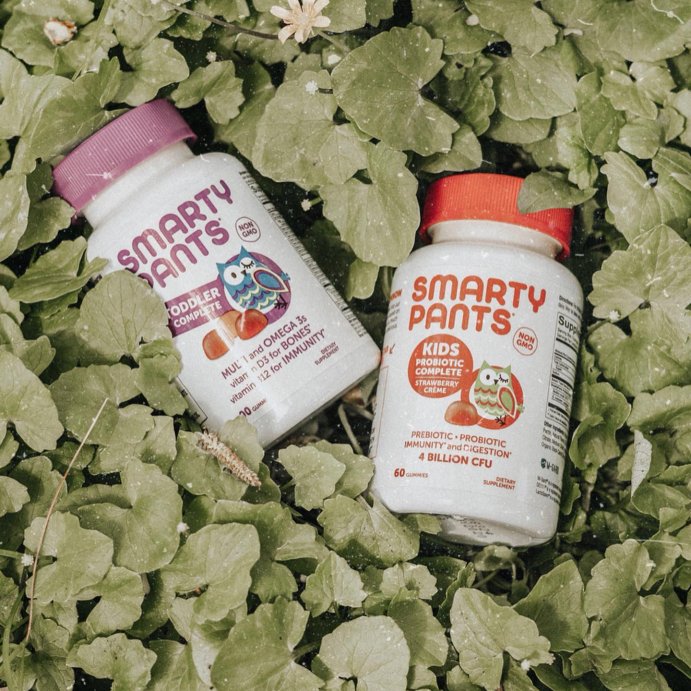 user image by @hugsandmesses, SmartyPants Kids Prebiotic &#38; Probiotic Immunity &#38; Digestive Health Gummy Vitamins - Strawberry Cr&#232;me - 45 ct