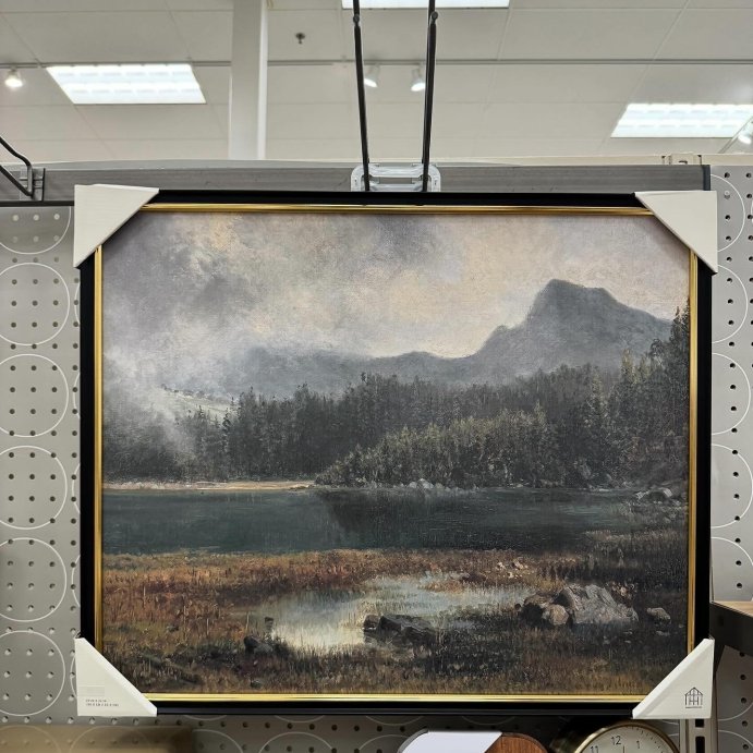 user image by @neutralcuratedhome, 20&#34;x24&#34; Horizontal Landscape Mountain Framed Wall Art - Hearth &#38; Hand&#8482; with Magnolia