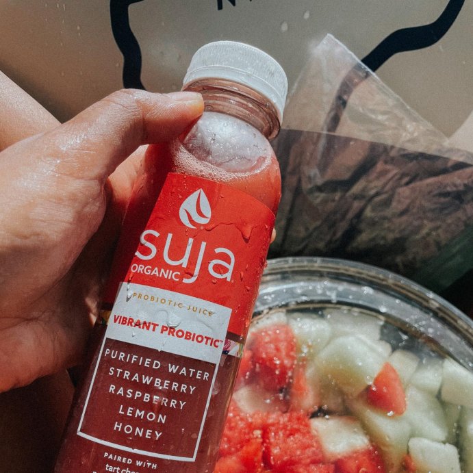 user image by @thedailykateblog, Suja Organic Vibrant Probiotic Cold Pressed Juice Drink - 12 fl oz Bottle