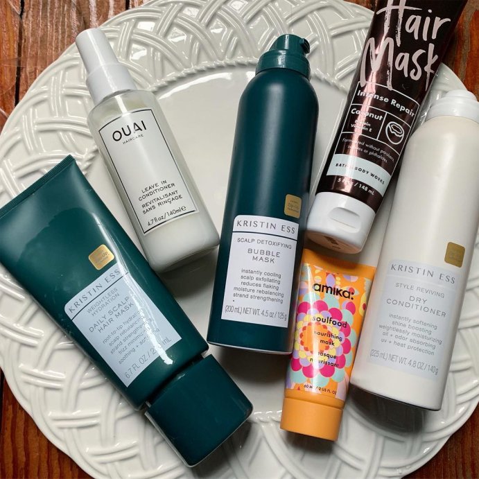 user image by @alw.1982, Kristin Ess 450&#176;F Hydrating Heat Protectant Spray - Style Assist Blow Dry Mist for Straight, Wavy + Curly Hair - 5 fl oz