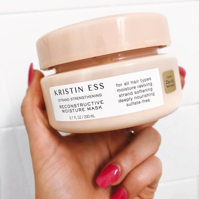 user image by @superlative.beauty, Kristin Ess Hair Reconstructive Moisturizing Repair Mask, Deep Conditioner for Dry Damaged Hair with Shea Butter + Coconut Oil- 6.7 fl oz