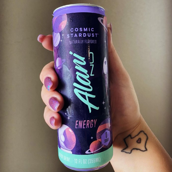 user image by @ourcrazynomadlife, Alani Cosmic Stardust Energy Drink - 12 fl oz Can