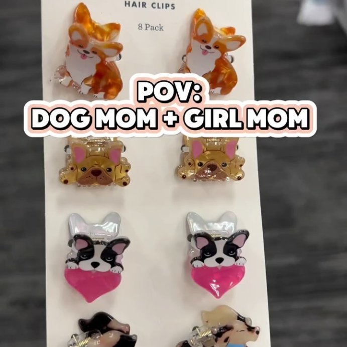user image by @joiningjackson, Girls&#39; 8pk Puppy Mini Claw Set - Cat &#38; Jack&#8482;: Hair Styling Clips, Fashion Accessories, Solid Animal Patterns