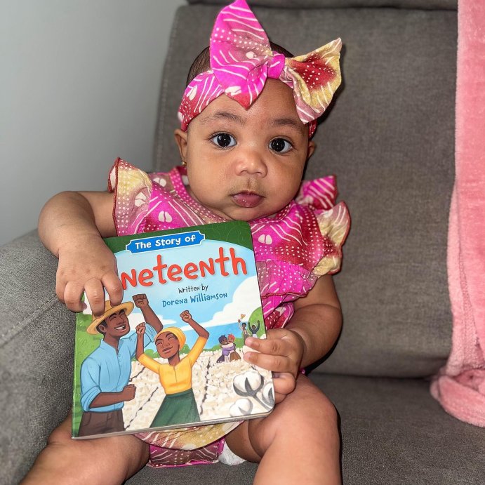 user image by @iamthelaurenelise, The Story of Juneteenth - by  Dorena Williamson (Board Book)
