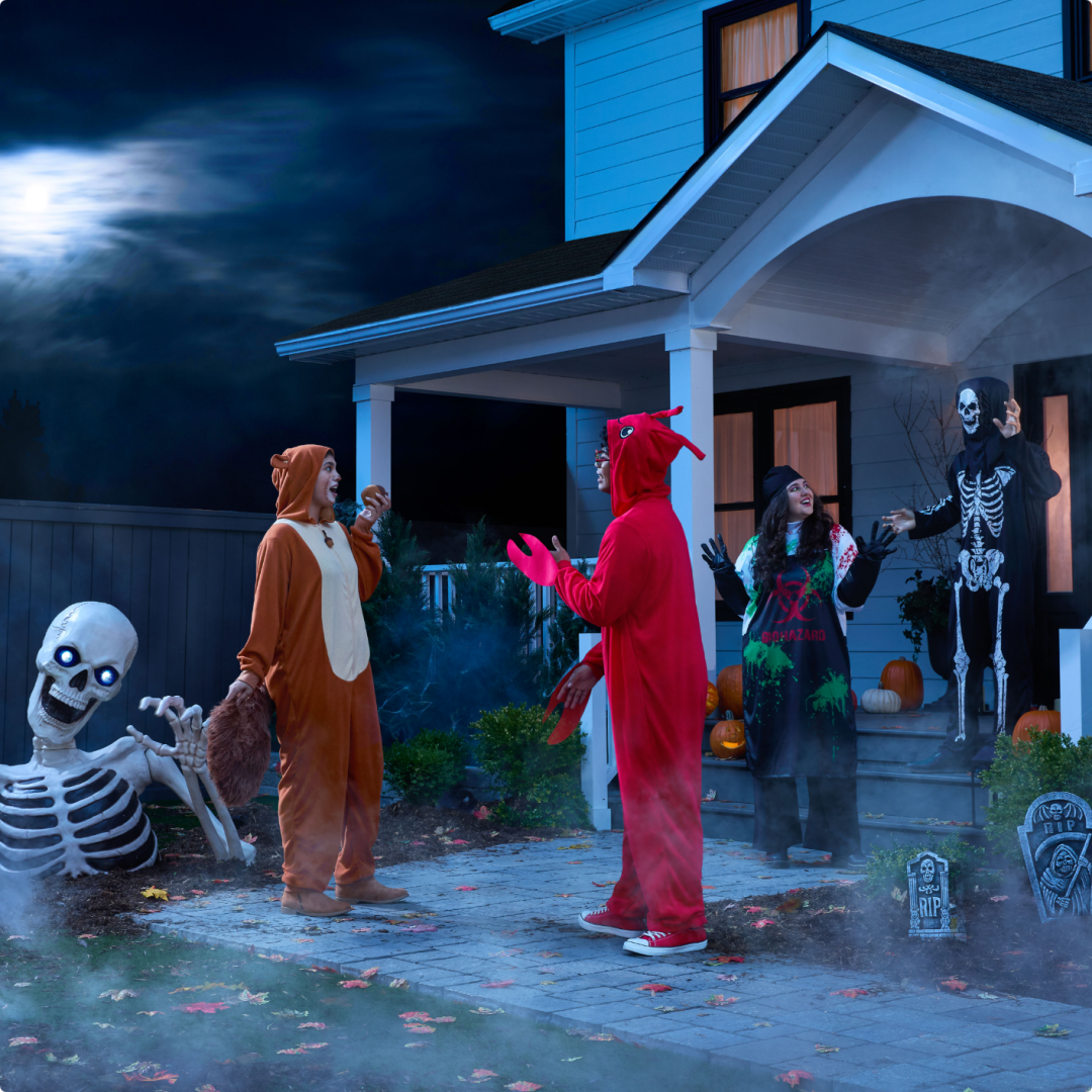 Shop Squirrel Zip Up Onesie Halloween Costume with Hood and Tail, Brown, Adult, Assorted Sizes, Lobster Onesie Halloween Costume with Claw Mittens, Red, Adult, Assorted Sizes, Sinister Scientist Halloween Costume with Apron and Gloves, White, Adult, Assorted Sizes, Skeleton Phantom Jumpsuit Halloween Costume with M and more