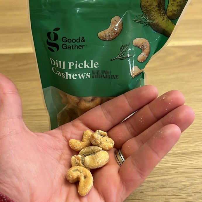 user image by @loueatsfood, Dill Pickle Cashews - 6oz - Good &#38; Gather&#8482;