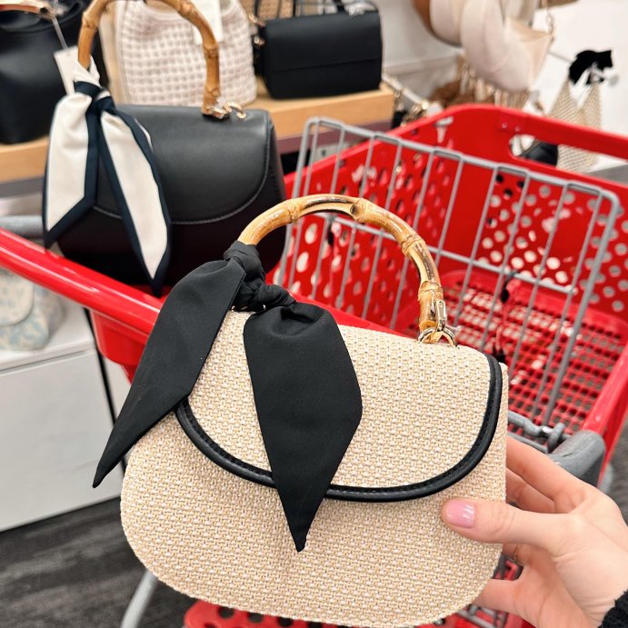 user image by @targettrendsetter, Bamboo Top Handle Handbag - A New Day™