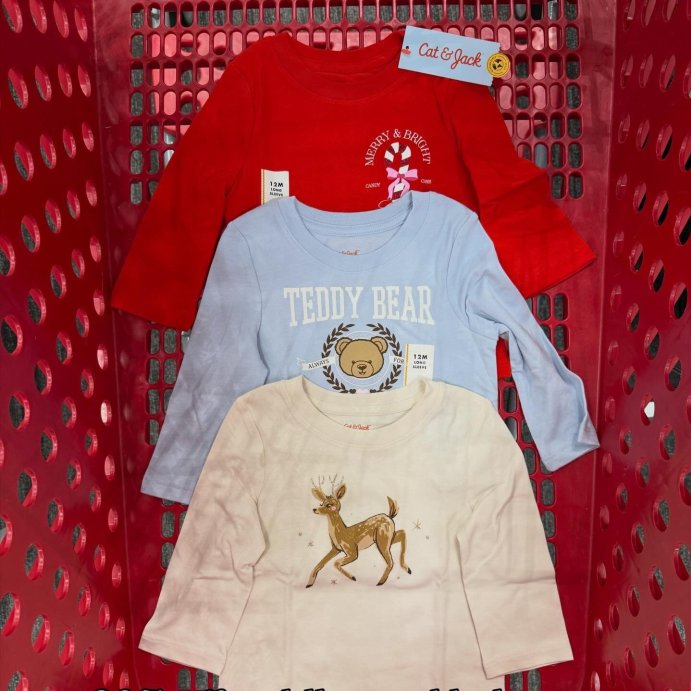 user image by @tarjaymaxx, Toddler Girls' Long Sleeve Graphic T-Shirt - Cat & Jack™ Light Blue