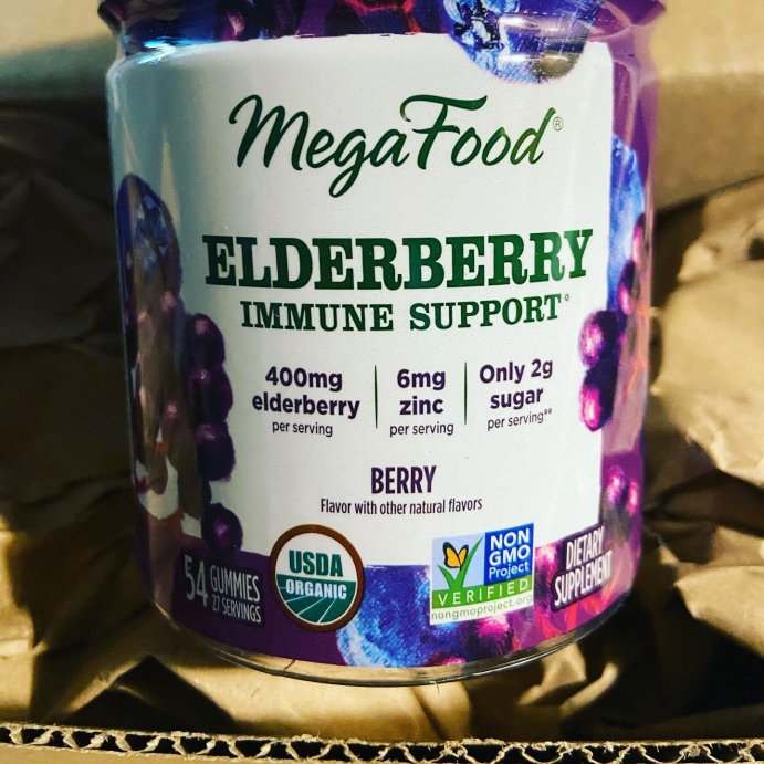 user image by @jjoshuureviews, MegaFood Elderberry Gummies - Vegan Elderberry Immune Support Gummies With Zinc - 54ct