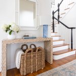 Intarsia Natural Console Table Reviews Crate And Barrel