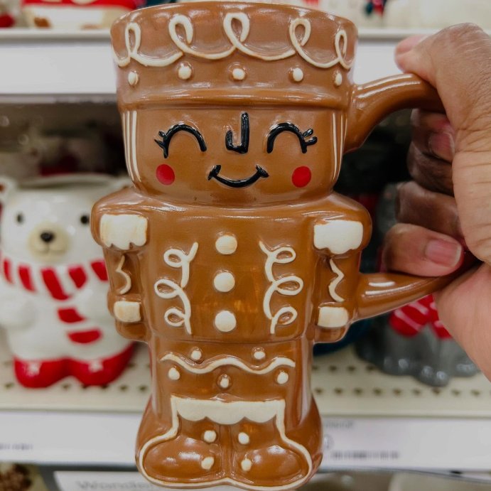 user image by @kelly.all.day, 14.5 fl oz Christmas Stoneware Gingerbread Nutcracker Woman Mug - Wondershop&#8482;