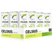 Shop Celsius Celsius Energy Drink - Cucumber Lime (12 Drinks) and more