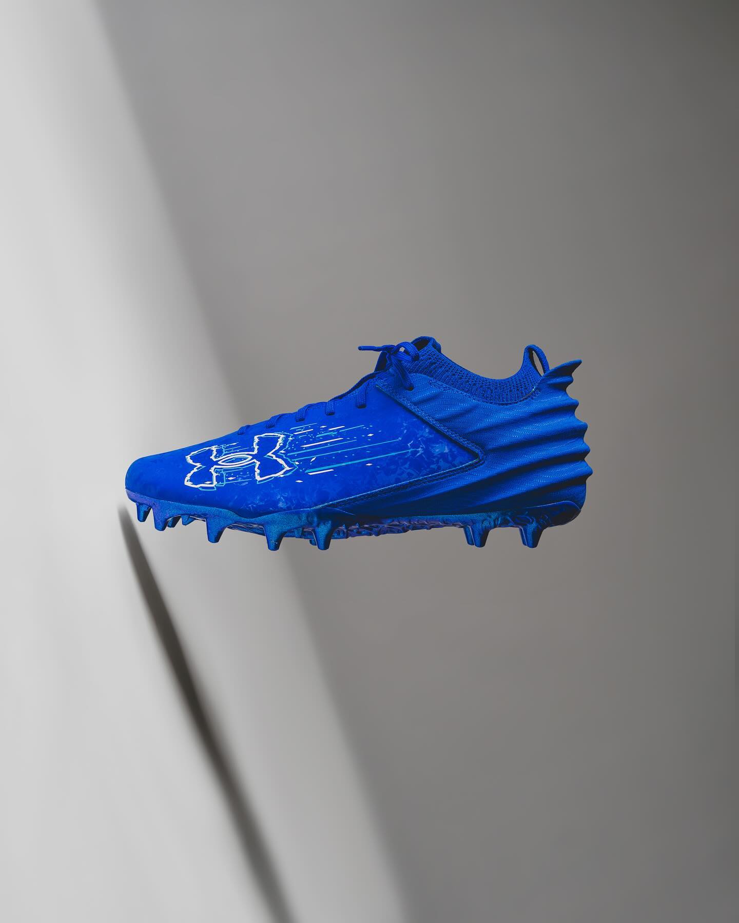 Blue suede under armour cleats best sale