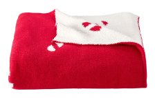 Shop CANVAS Santa's Workshop Collection Reversible Candy Cane Icon Throw Blanket, Red, 50x60-in and more