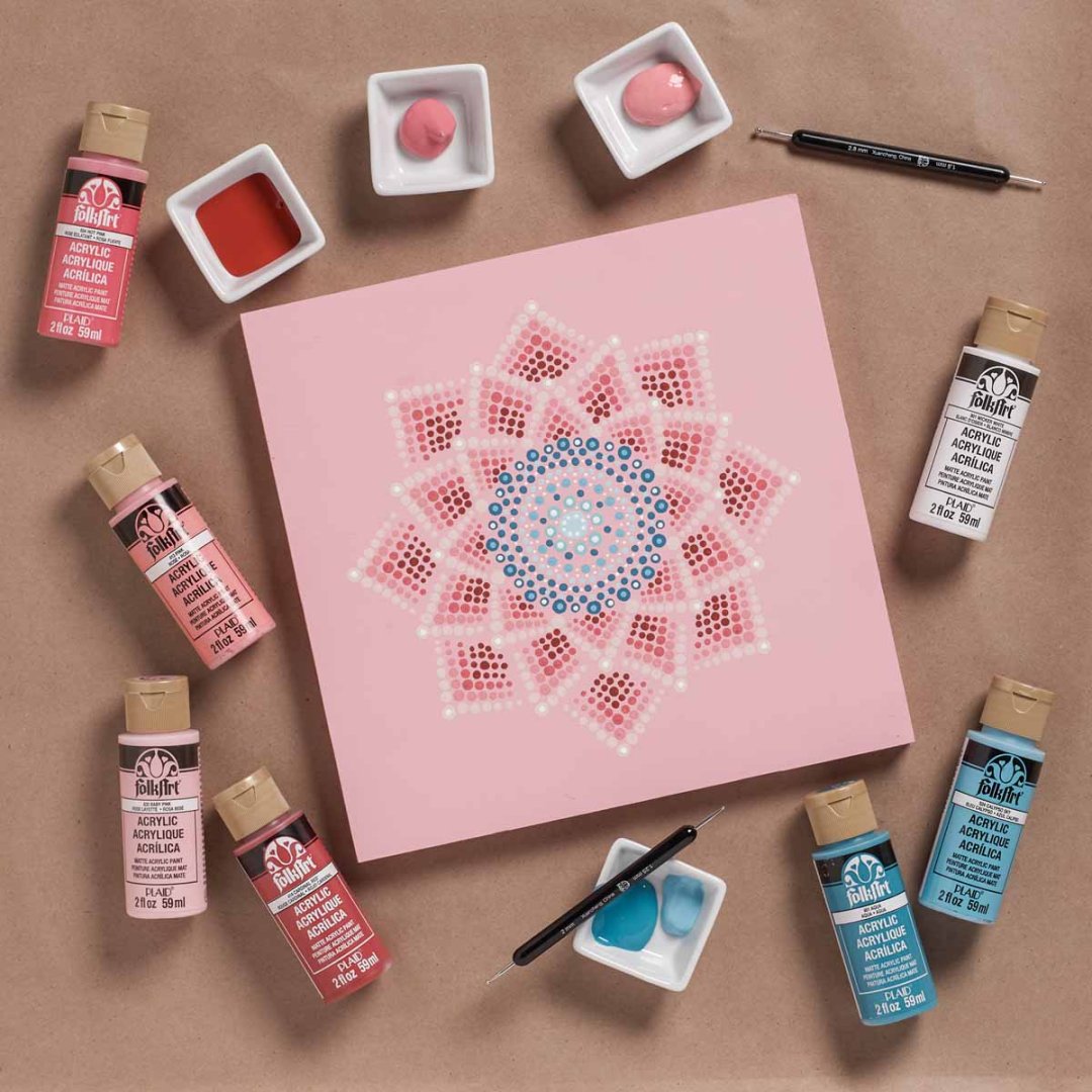 Mandalas - Dot Painting Fun! | The Plaid Palette DIY craft ideas, products,  and more | Plaid Online