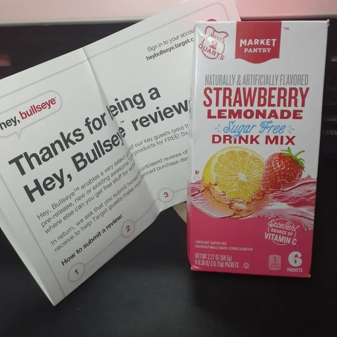 user image by @jenhafoodie, Strawberry Lemonade Sugar-Free Drink Mix - 6ct/0.38 oz - Market Pantry&#8482;