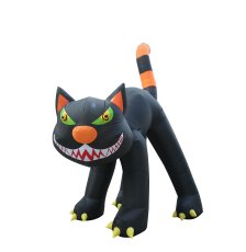 Shop For Living Indoor/Outdoor Inflatable Black Cat, Animated, 10-ft and more
