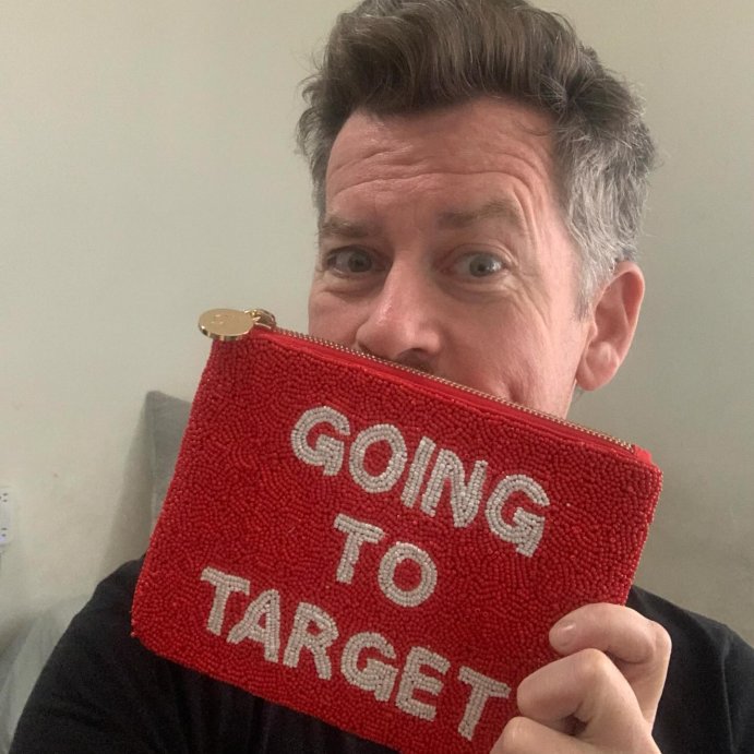 user image by @danbernrd, Going to Target Beaded Clutch - kate spade new york x Target Red/White