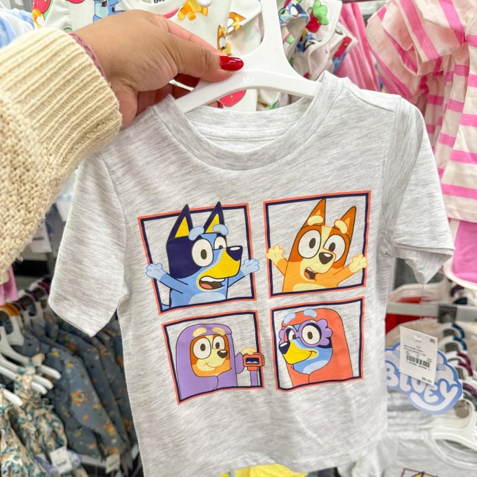 user image by @targetkiddos, Toddler Boys' Bluey Bingo Grannies T-Shirt - Gray