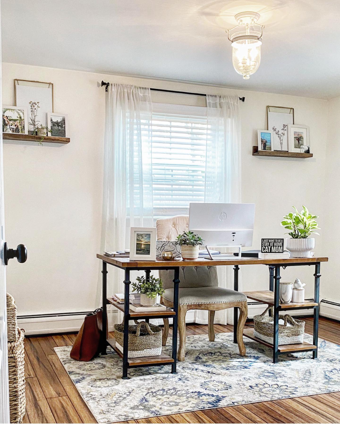 Rustic home office Instagram Post